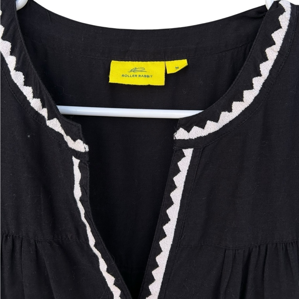 ROLLER RABBIT WOMEN'S ALEPH EMBROIDERED PAMELA DRESS - 100% Cotton - Size Medium - Picture 6 of 10